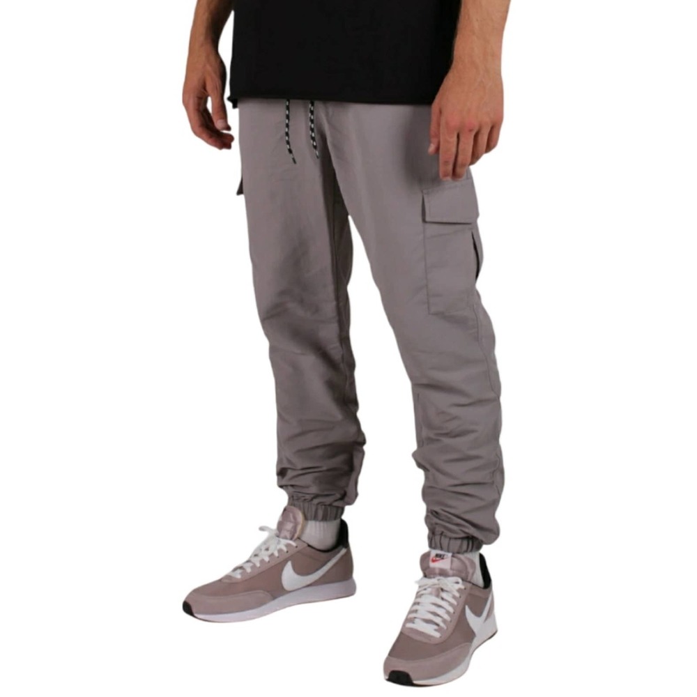 Lira Rothsay Nylon Cargo Pants in Silver - NWT